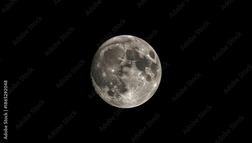 Obraz premium Celestial body circling Earth, used as a visual element in science presentations