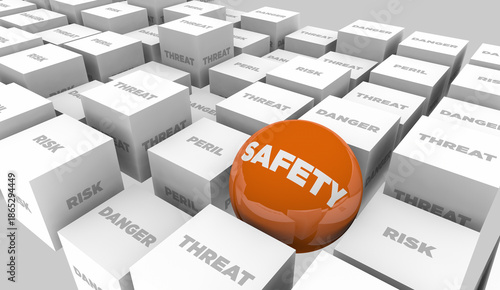 Safety Prevent Threat Danger Risk Peril Safe Check Review 3d Illustration