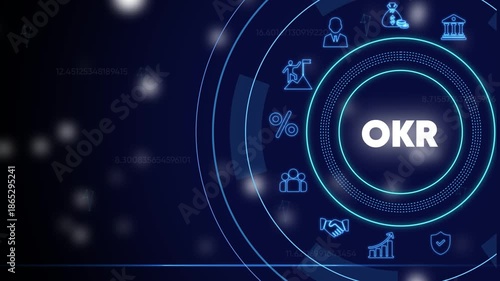 Okr business strategy objectives goals neon