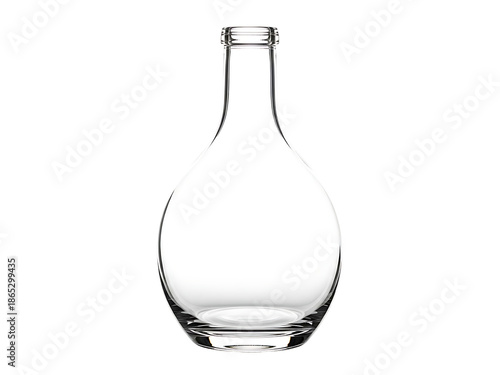 Clear Page Glass Bottle.