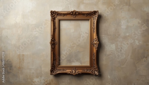 Wooden art frame supporting wall-mounted pieces, suitable for display or preservation