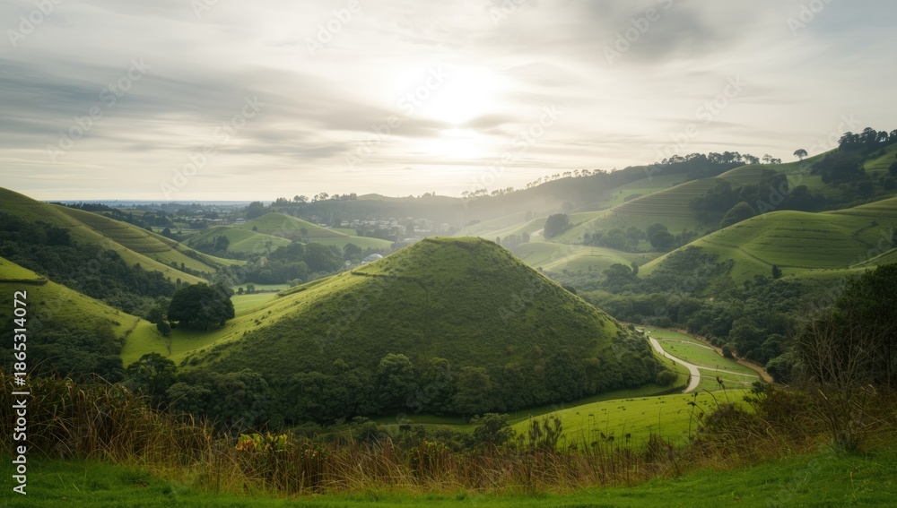 Obraz premium Natural cave landscape in Waitomo, King Country, New Zealand, highlighting geological erosion and underground formations