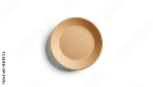 Wallpaper Mural Plain paper plate with a circular shape holding a meal, suitable for casual dining or food photography Torontodigital.ca