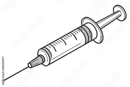 Medical Syringe with Needle for Healthcare and Vaccination