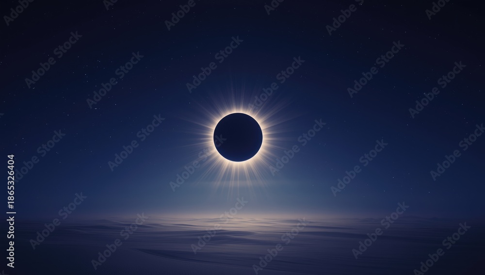 Obraz premium Sun partially obscured by the moon during a total eclipse, illustrating eclipse phases for educational purposes