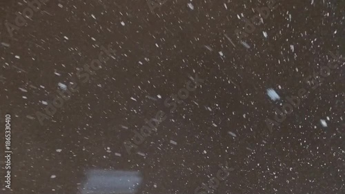 Snowstorm winter weather background cold climate concept