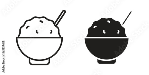 Cereal icons symbol. Simple, flat design for web or mobile app