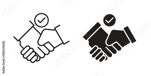 Deal icons symbol. Simple, flat design for web or mobile app