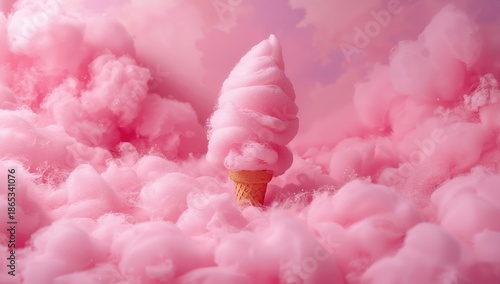 Pink cotton candy backdrop with blurred soft candy floss and dessert-like textures, suited for layout backgrounds