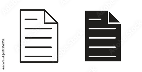 Documents icons symbol. Simple, flat design for web or mobile app