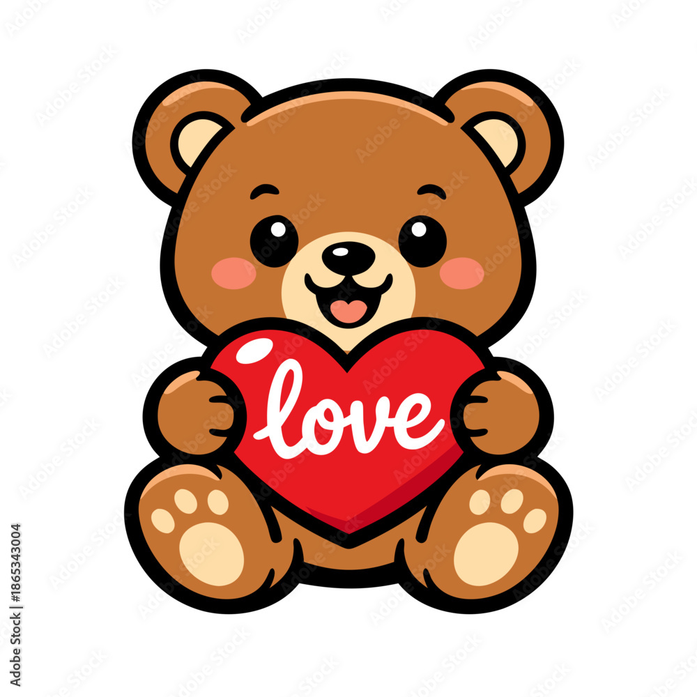 Fototapeta premium valentine teddy