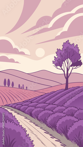 Serene Lavender Sunrise