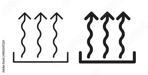 Heat icons symbol. Simple, flat design for web or mobile app