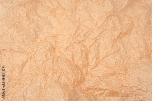 Crumpled paper as background. Top view.