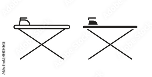 Ironing board icons symbol. Simple, flat design for web or mobile app