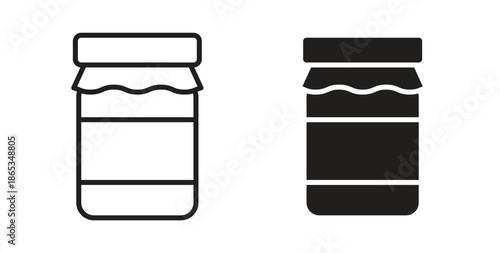 Jam icons symbol. Simple, flat design for web or mobile app