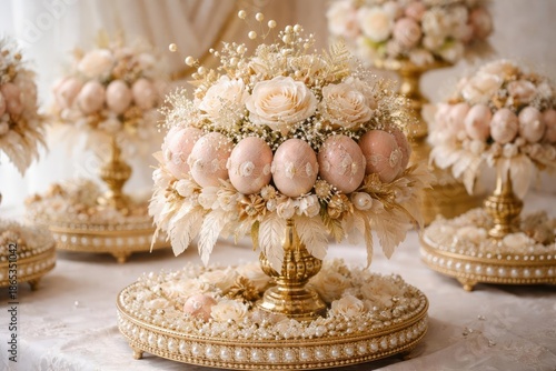 Elegant bunga telur display...