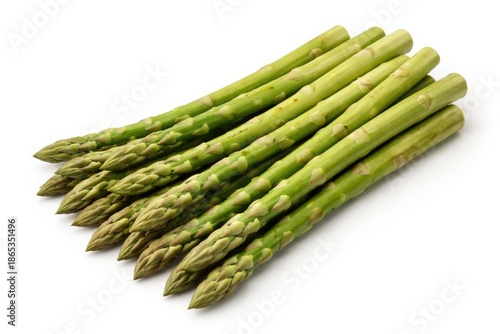 Fresh green asparagus isola...