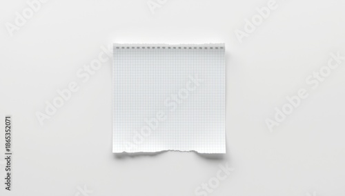 Torn spiral notebook sheet ...
