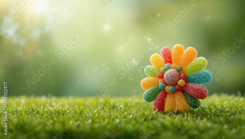 Assorted jelly candies form...