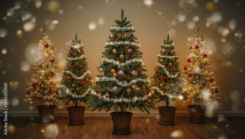 Festively adorned Christmas...