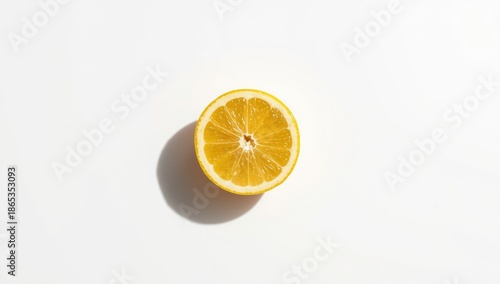 Sliced lemon on background,...