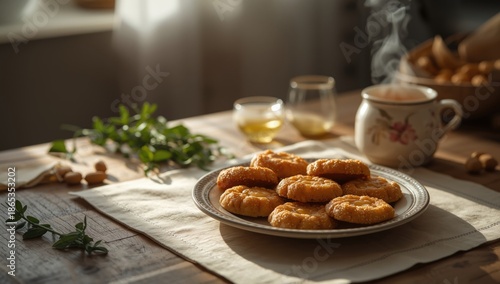 Turkish homemade cookies, s...
