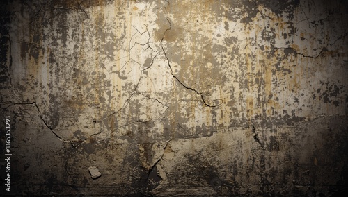 Rugged wall surface with we...
