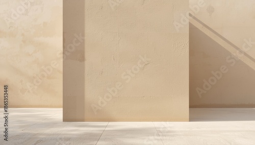 A beige stucco wall serving as a textured backdrop for editorial header backgrounds and layout structure