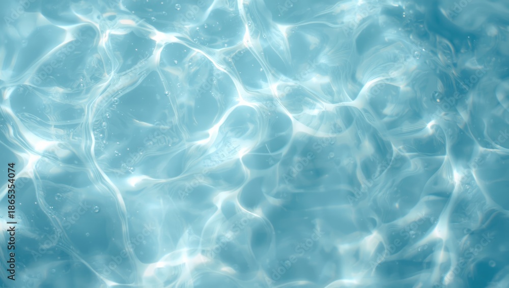 Obraz premium Blue water surface with abstract pattern used as background for editorial content