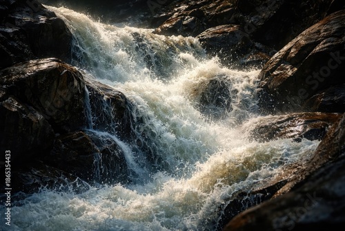 Detailed abstract view of r...