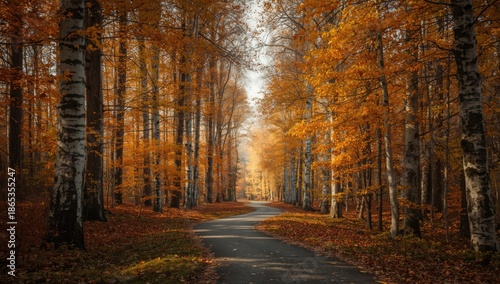 Pathway through a colorful ...