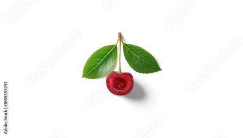 Cherry fruit isolated on ne...