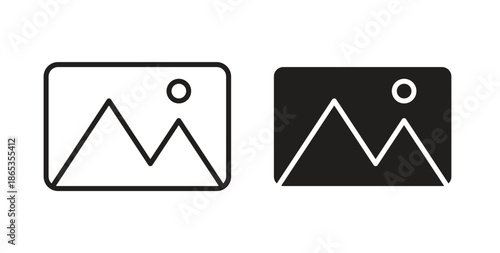 Picture icons symbol. Simple, flat design for web or mobile app