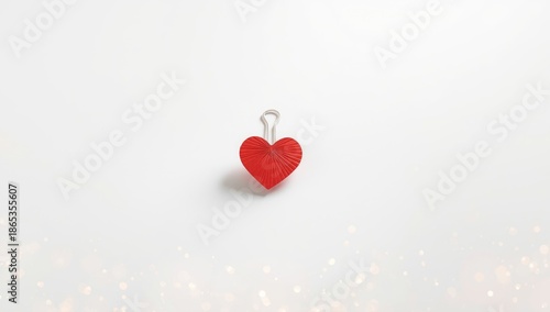 Note and heart shaped paper...