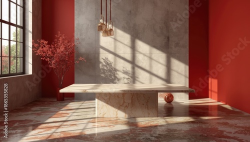 Studio backdrop with a plai...