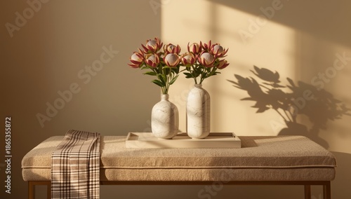 Decorative vases containing...