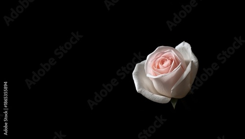 Close-up of a white-pink ro...