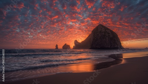 Sunset scene featuring a pr...