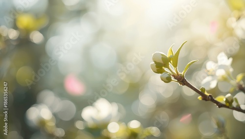Wild apple tree with emergi...