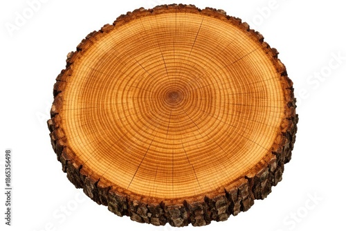 Oak stump cross-section ill...