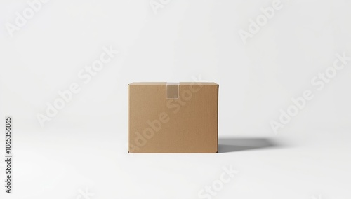 Cardboard box front side wi...