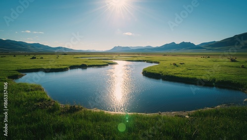 Russian taiga forest scene, emphasizing natural habitat during cold season