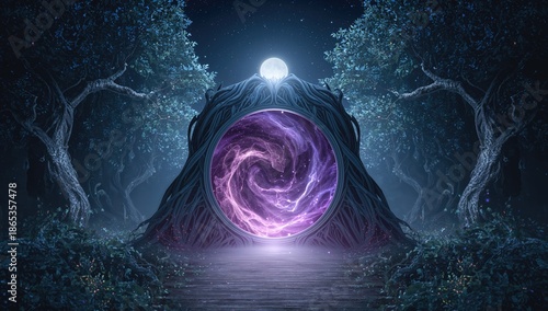 Magical gateway in an encha...