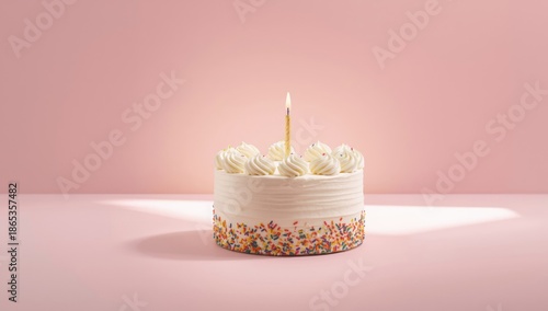 Celebratory birthday cake f...