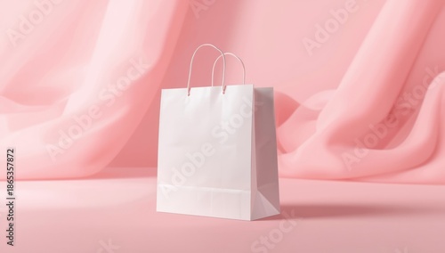White shopping bag against ...