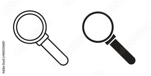 Search icons symbol. Simple, flat design for web or mobile app