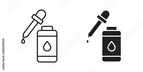 Serum icons symbol. Simple, flat design for web or mobile app