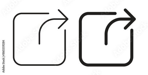 Share icons symbol. Simple, flat design for web or mobile app