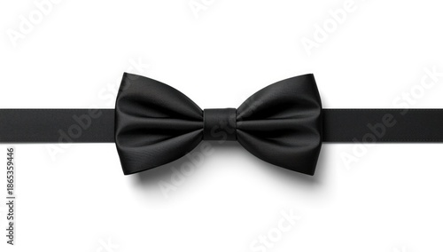 Decorative black ribbon bow...